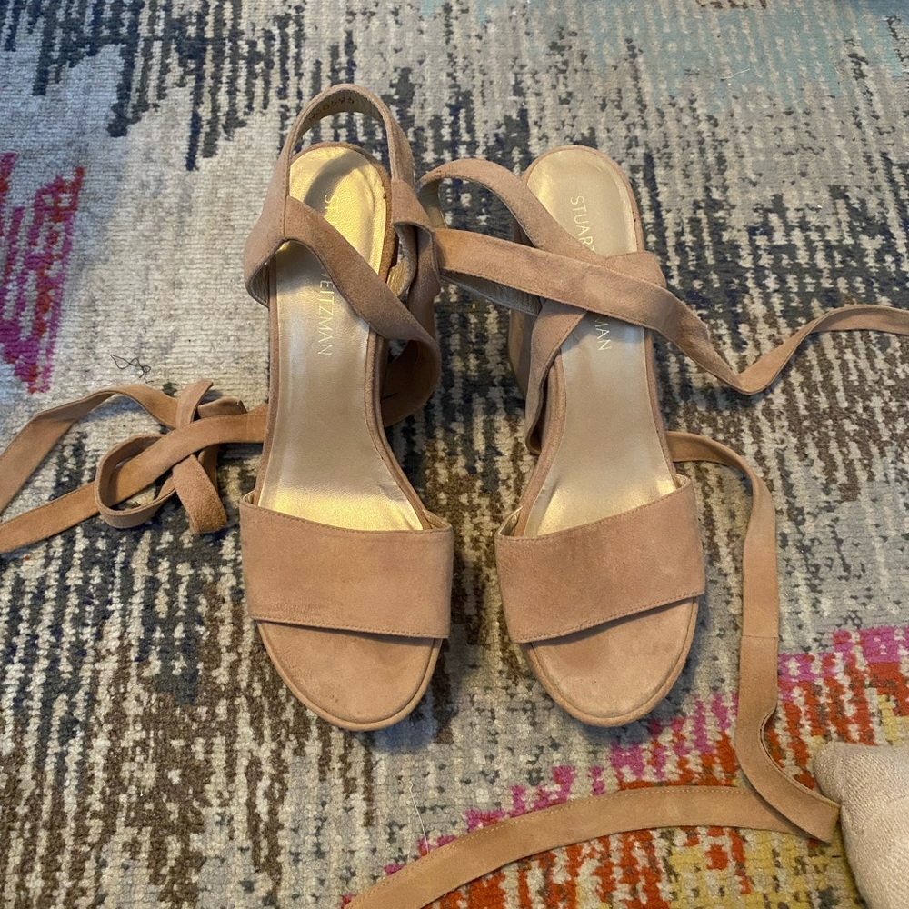 Stuart Weitzman BRAND NEW!! Tie up wedges - Picture 1 of 9